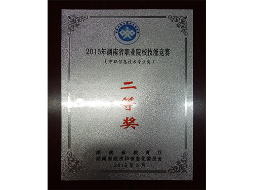 2015年湖南省職業(yè)院校技能競(jìng)賽（中職信息技術(shù)專(zhuān)業(yè)類(lèi)）-二等獎(jiǎng)